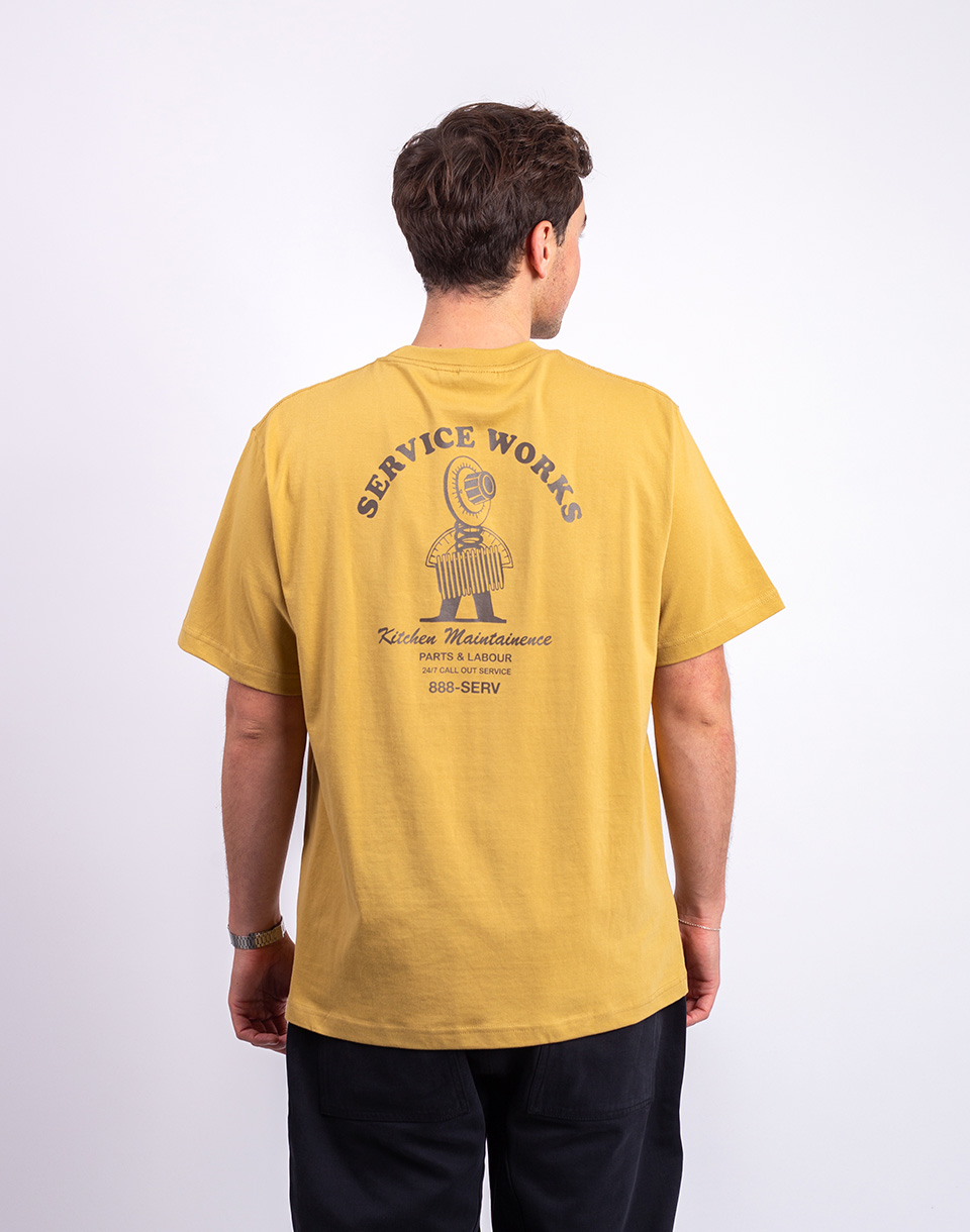 Service Works Maintainence Tee MUSTARD S