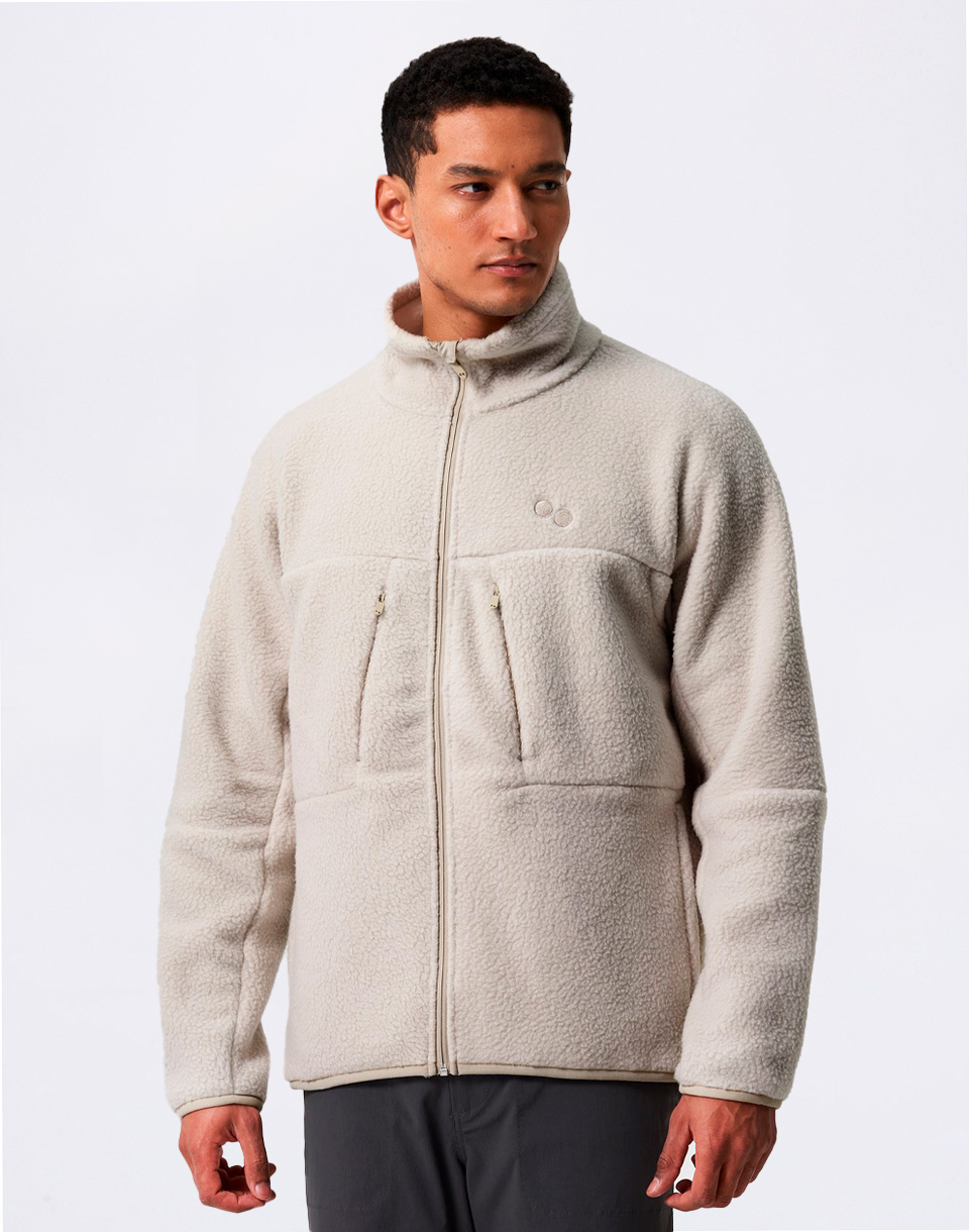 Pinqponq Fleece Jacket Cliff Beige XL