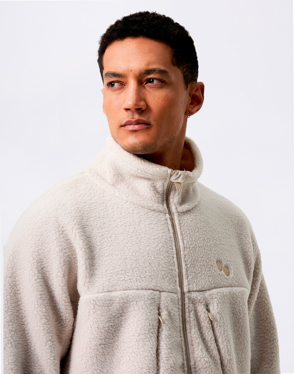 pinqponq Fleece Jacket Cliff Beige M