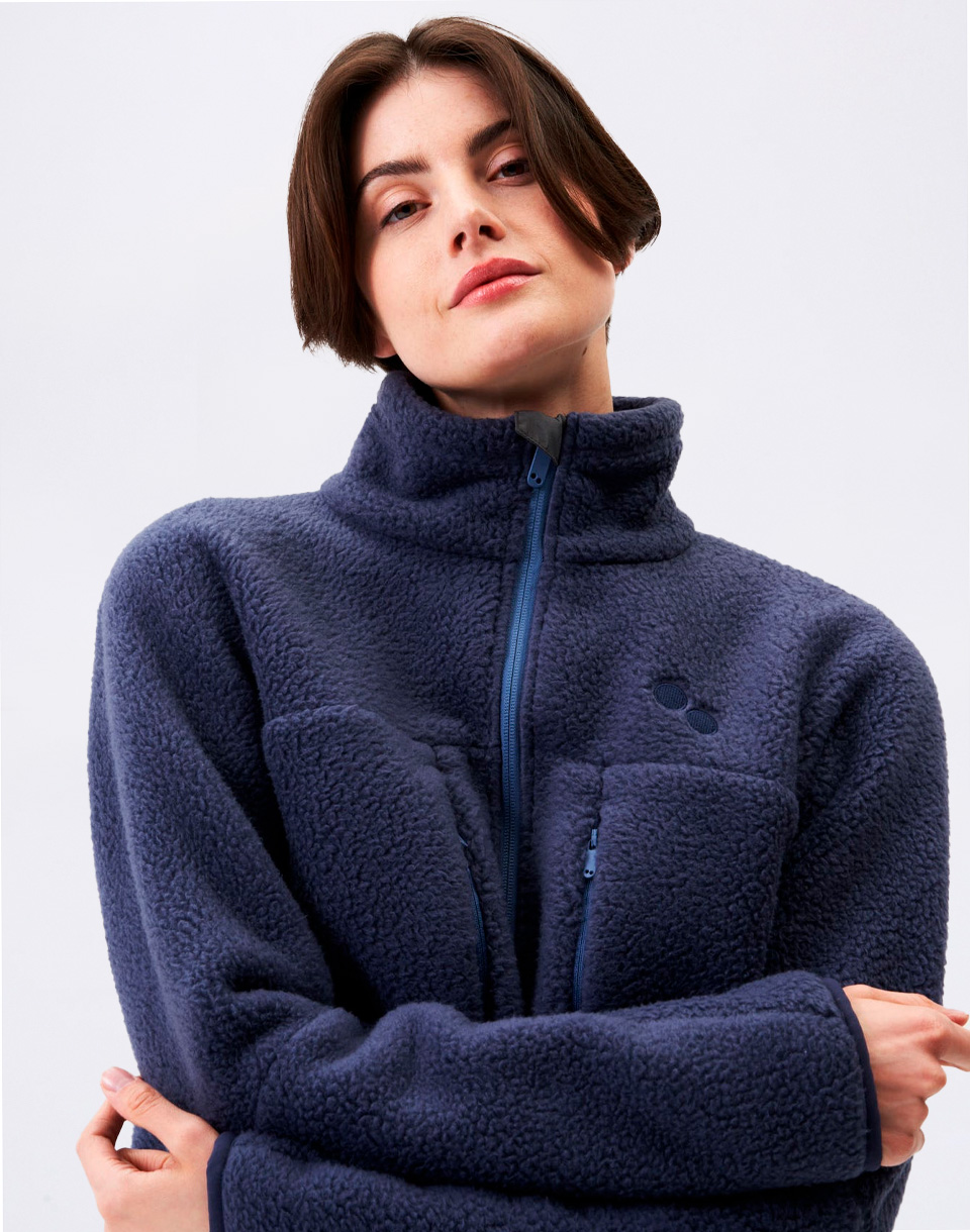 pinqponq Fleece Jacket Women Future Dusk L