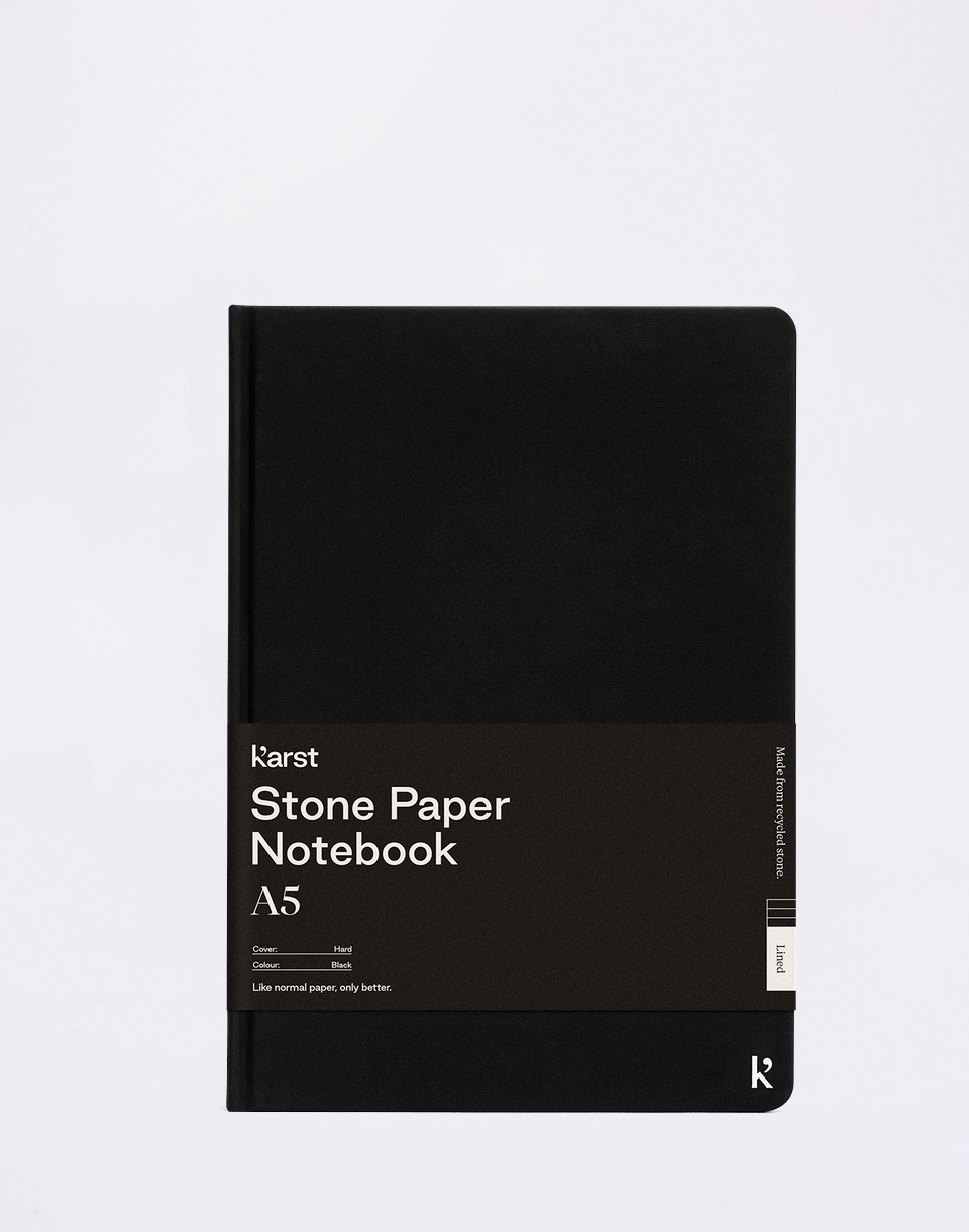 Karst Hardcover Notebook A5 Black