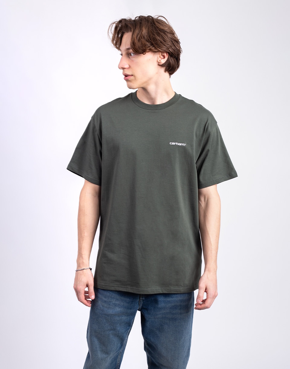 Tričko Carhartt WIP S/S Script Embroidery T-Shirt Opuntia/White