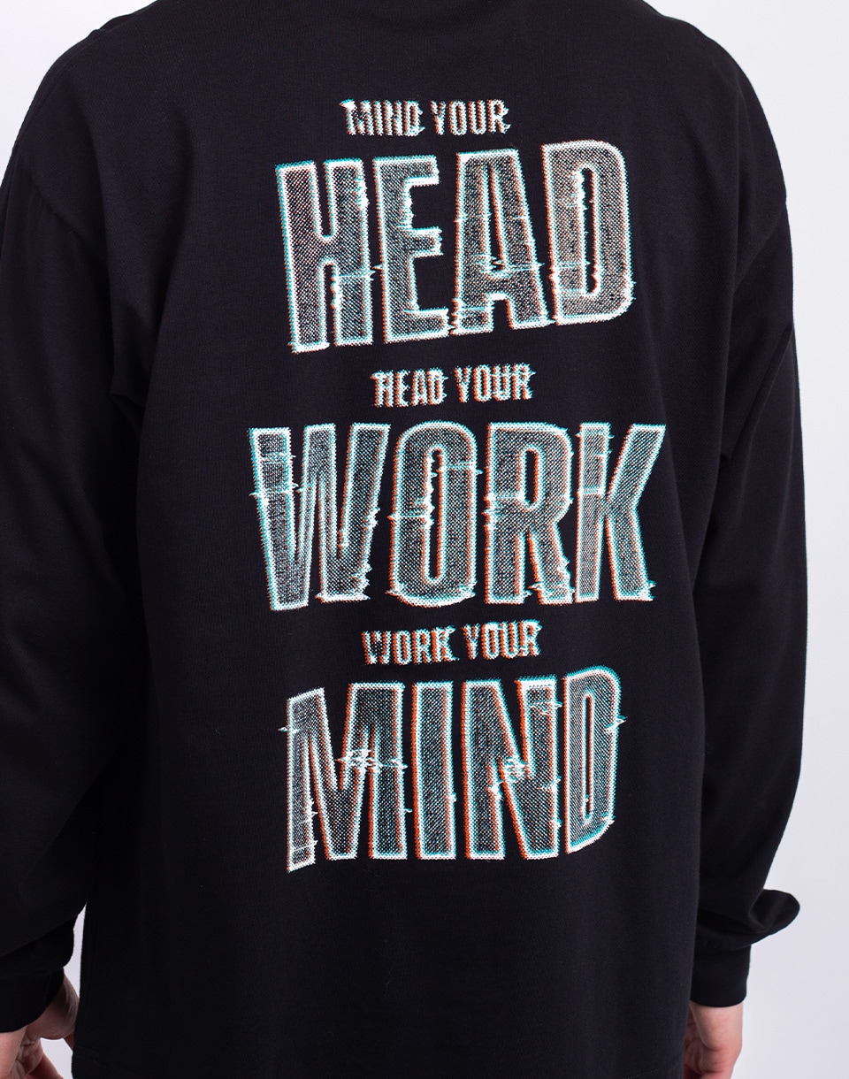 Carhartt WIP L/S Mind Your Head T-Shirt Black L