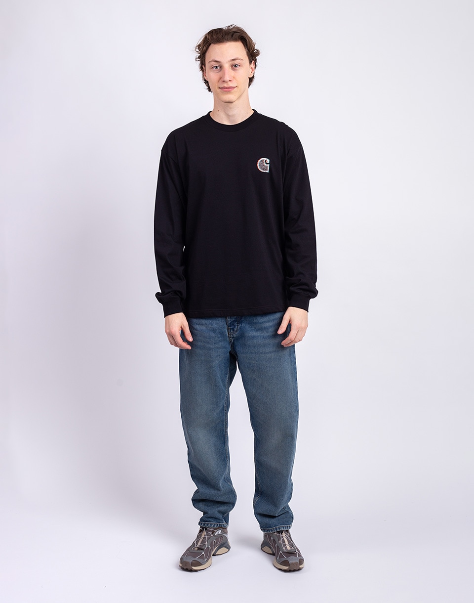 Carhartt WIP L/S Mind Your Head T-Shirt Black L