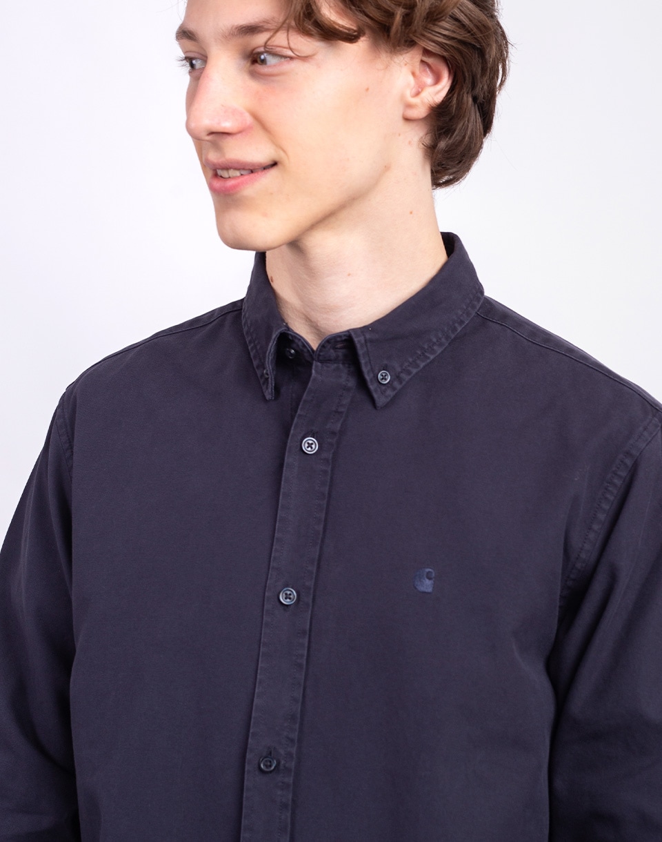 Carhartt WIP L/S Bolton Shirt Dark Navy L