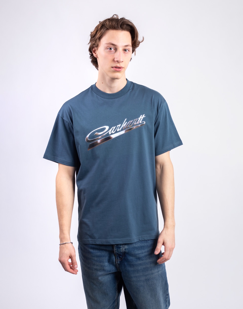 Tričko Carhartt WIP S/S Vrooom T-Shirt Office Blue