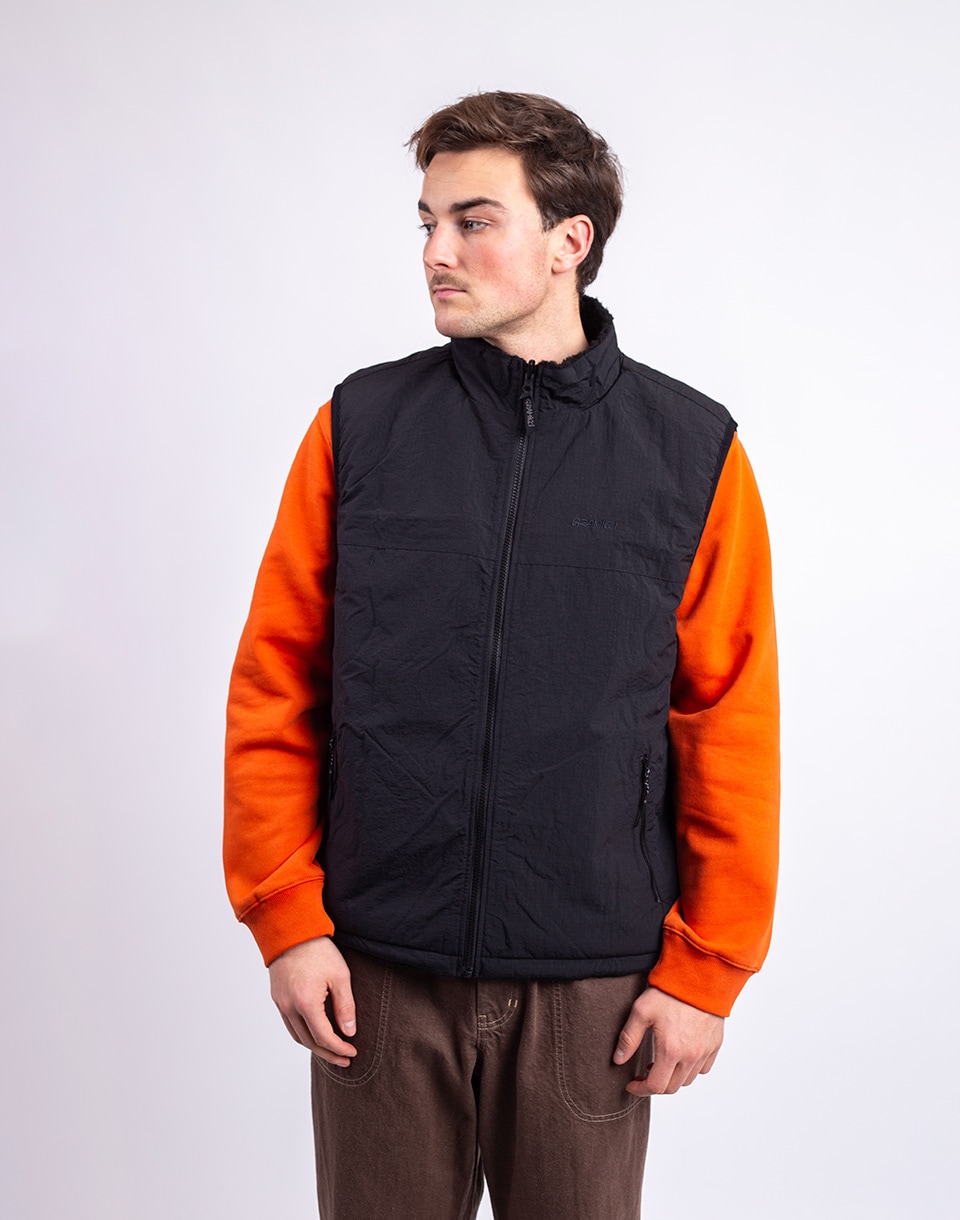 Gramicci Reversible Sherpa Vest CHARCOAL/BLACK M