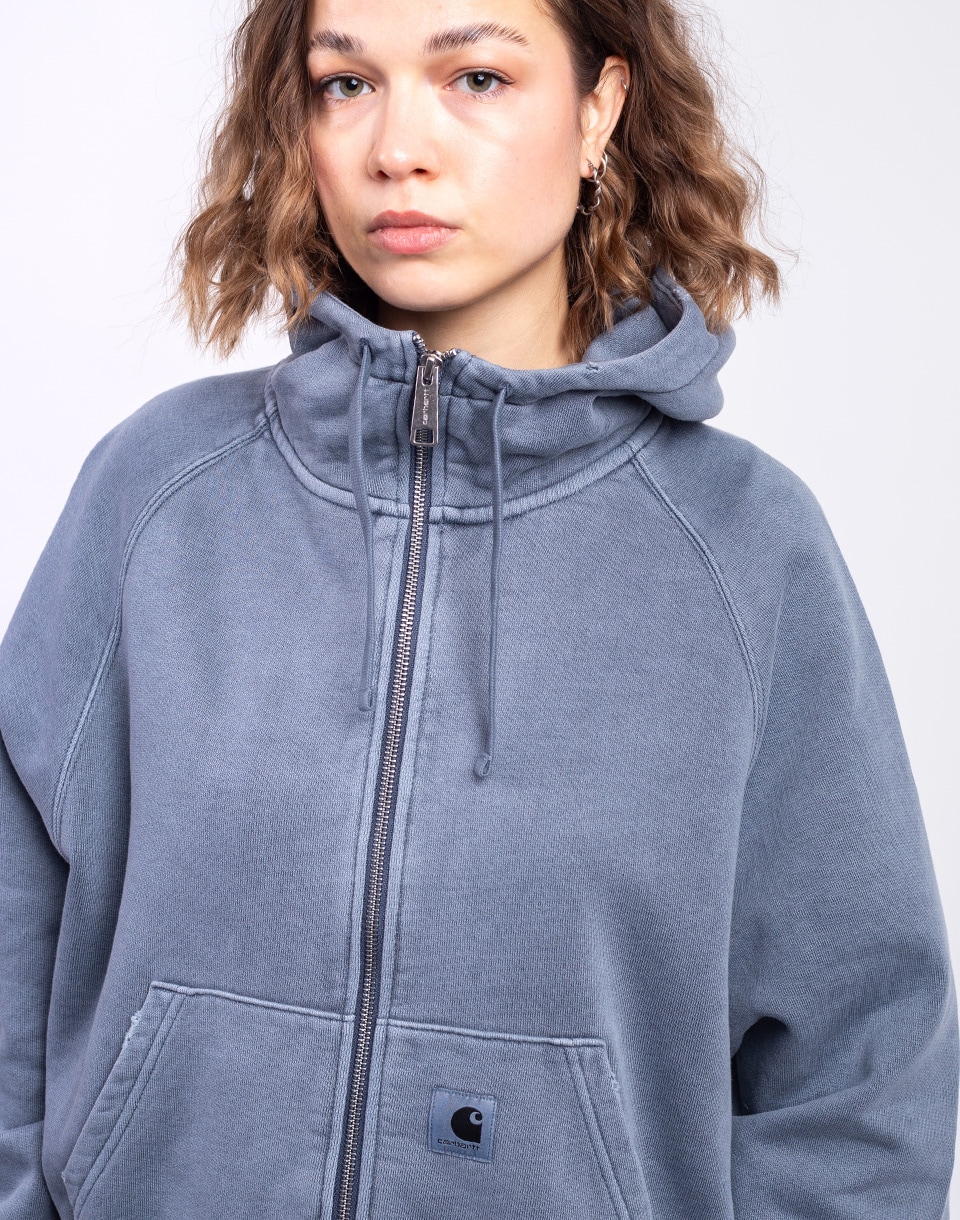 Carhartt WIP W' Hooded Torion Jacket Office Blue grind wash S
