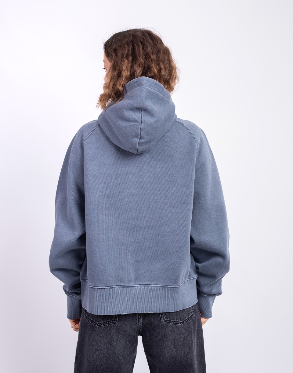 Carhartt WIP W' Hooded Torion Jacket Office Blue grind wash S