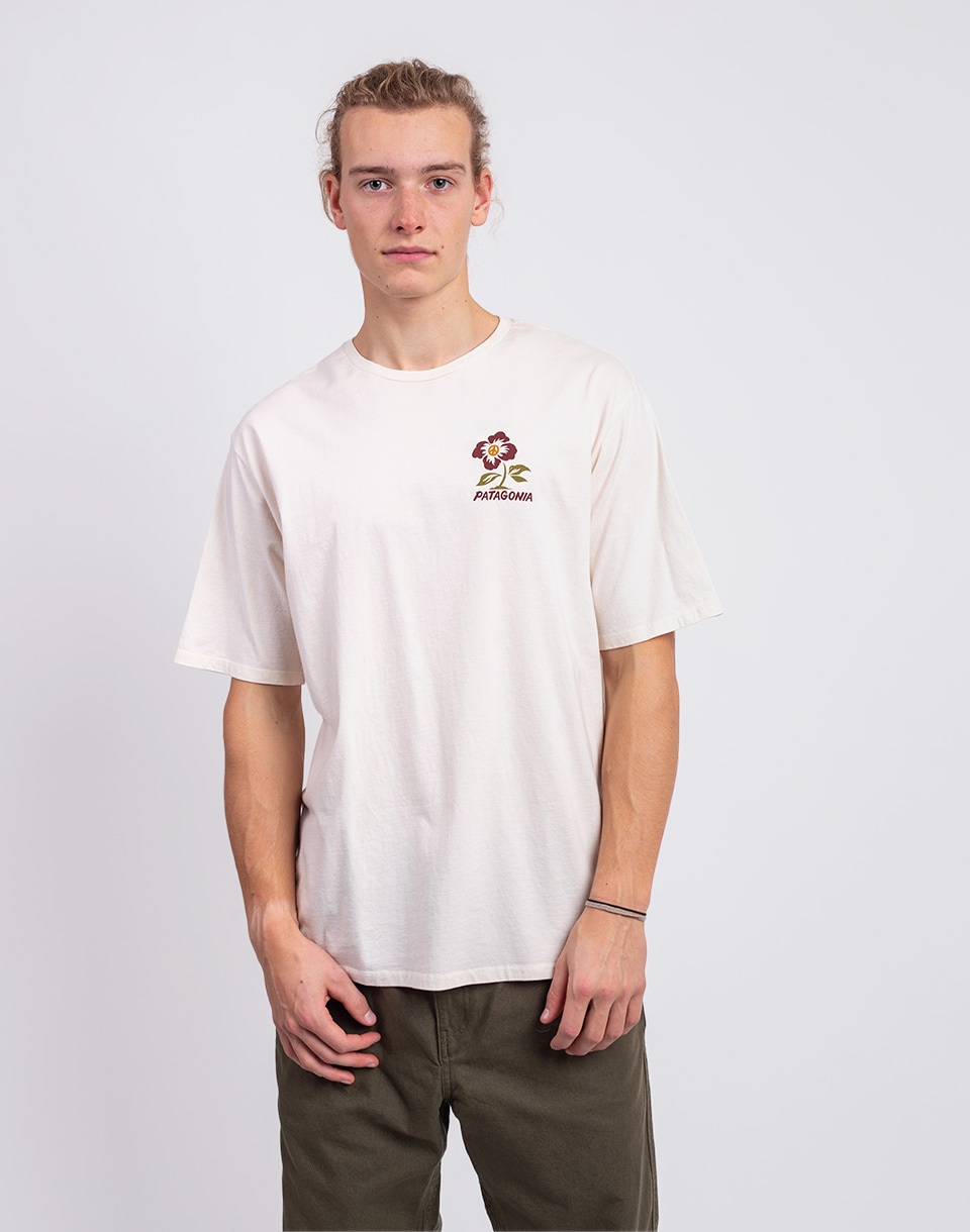 Patagonia M's Balance Organic T-Shirt Peace Seeds: Undyed Natural M