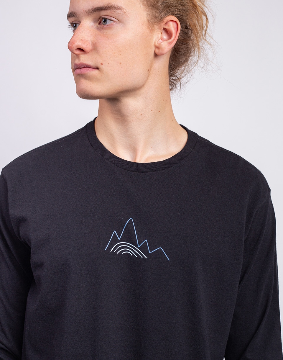 Patagonia M's L/S Berm Logo Responsibili-Tee Black M