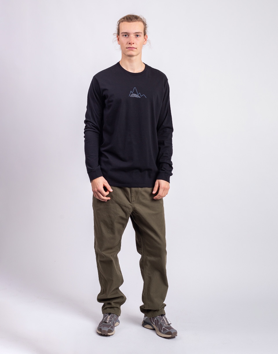 Patagonia M's L/S Berm Logo Responsibili-Tee Black M