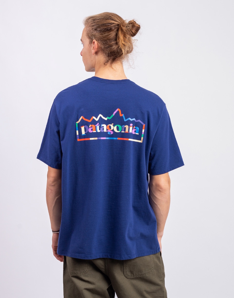 Patagonia M's Unity Fitz Responsibili-Tee Clement Blue S