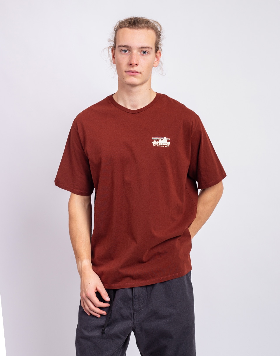 Tričko Patagonia M's '73 Skyline Organic T-Shirt Dried Vanilla