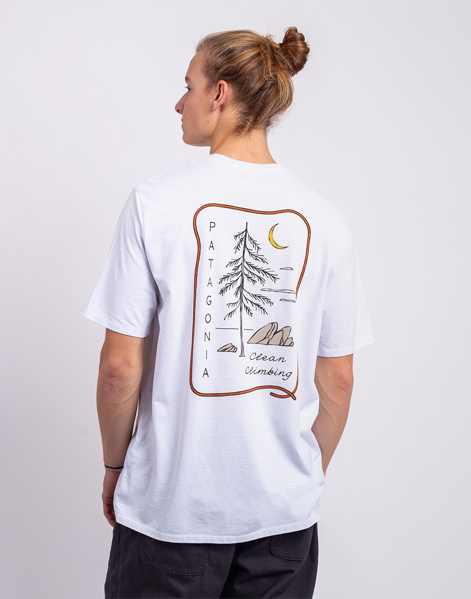 Patagonia M's Clean Climb Roots Responsibili-Tee White M