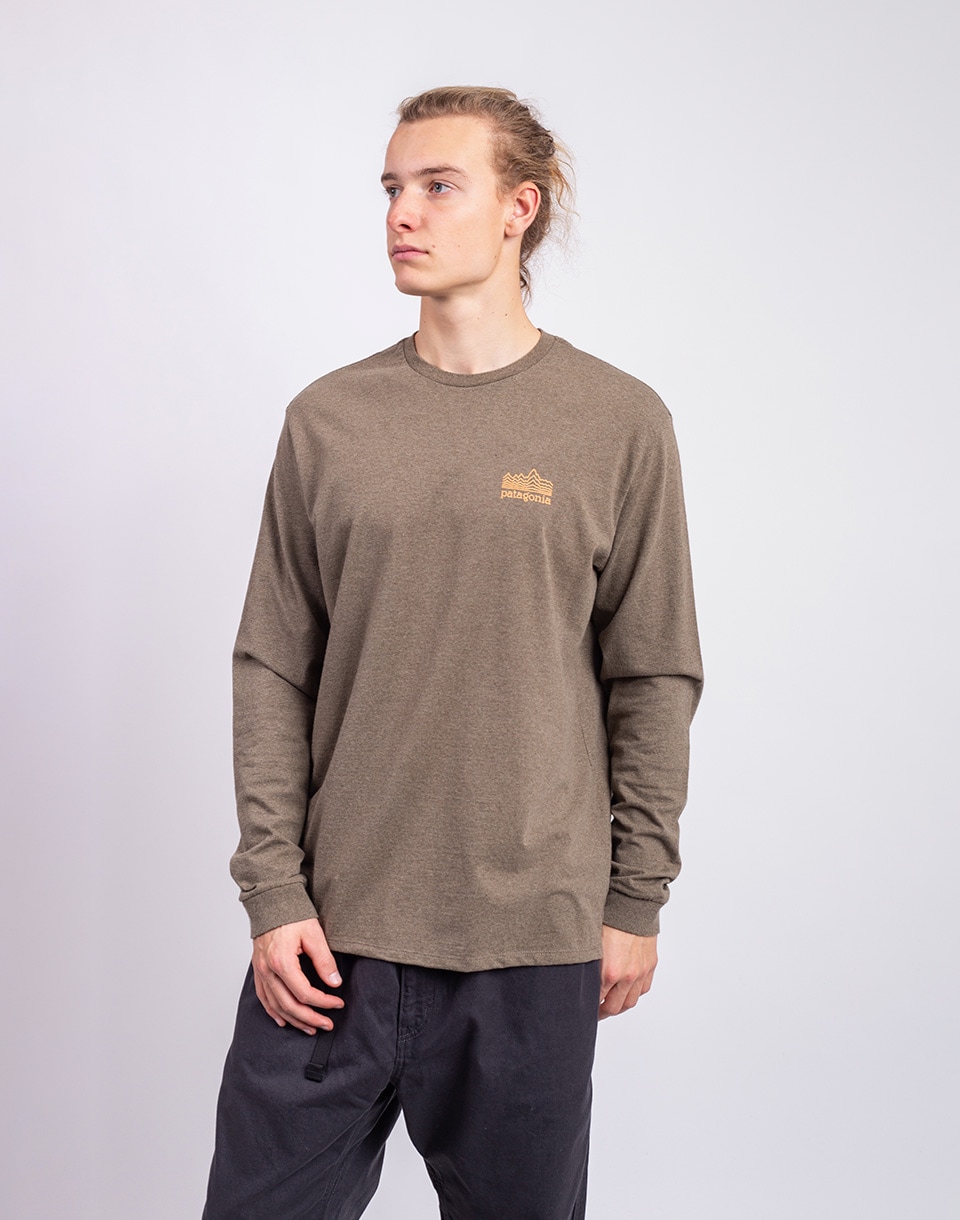 Tričko Patagonia M's L/S Strataspire Responsibili-Tee Wing Grey