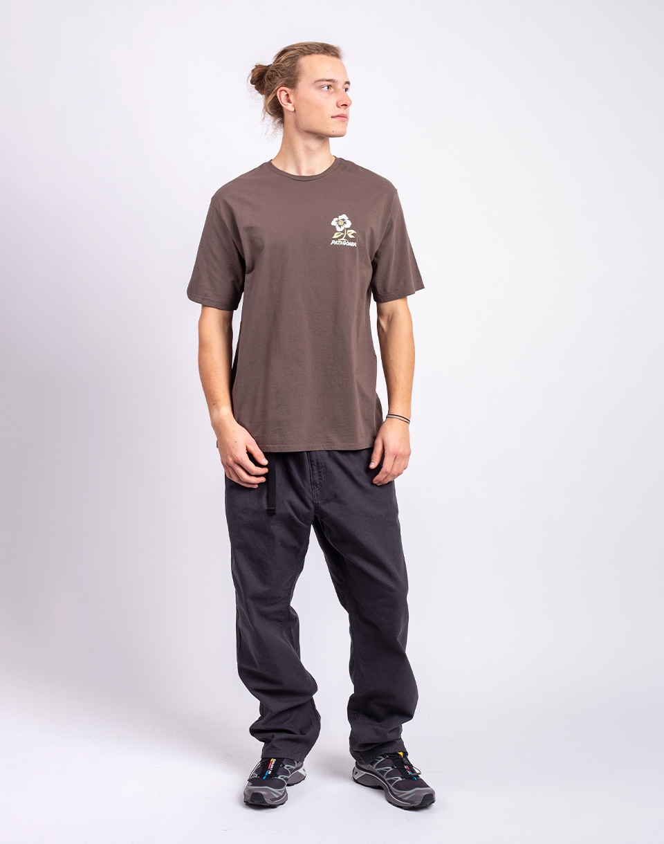 Patagonia M's Balance Organic T-Shirt Peace Seeds: Marlow Brown M
