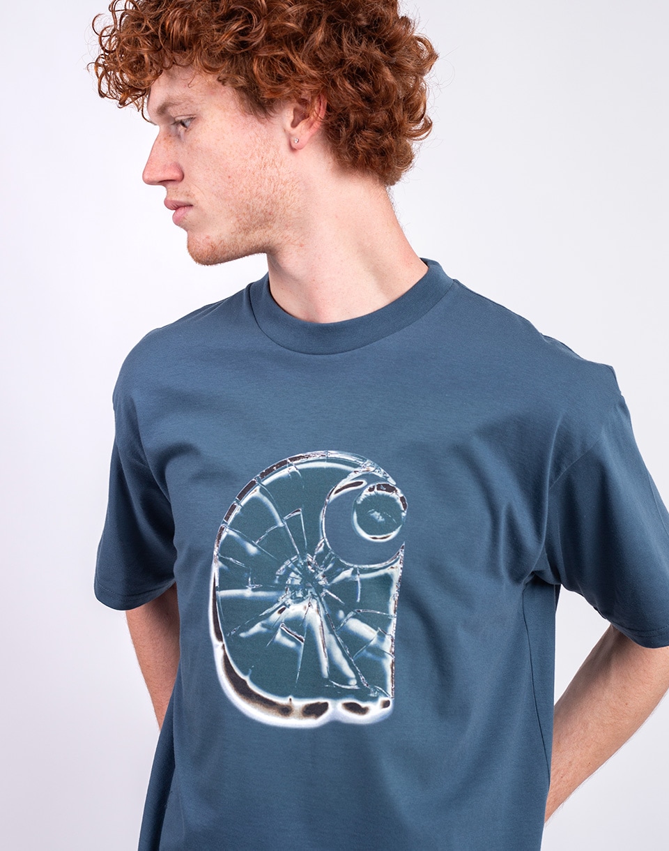 Carhartt WIP S/S Shattered T-Shirt Office Blue M