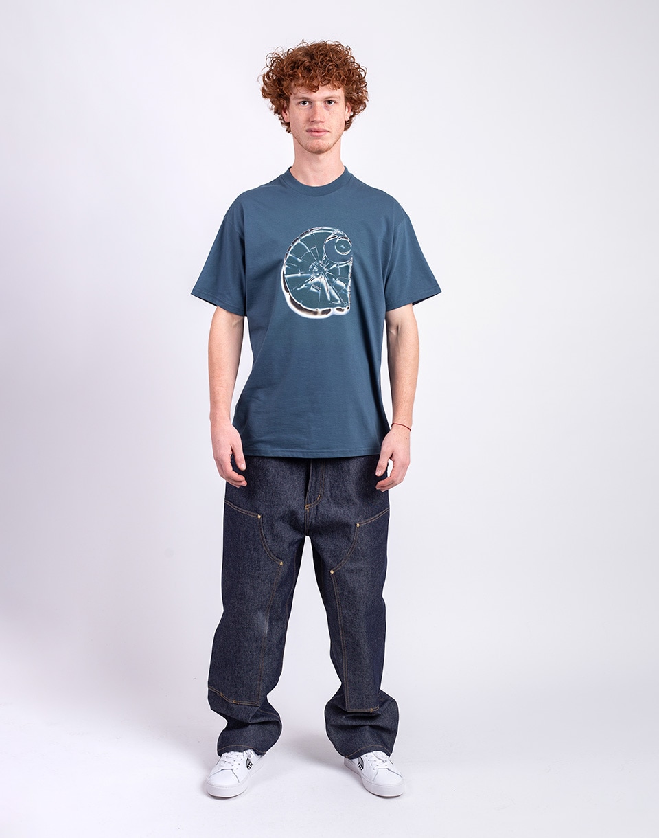 Carhartt WIP S/S Shattered T-Shirt Office Blue M