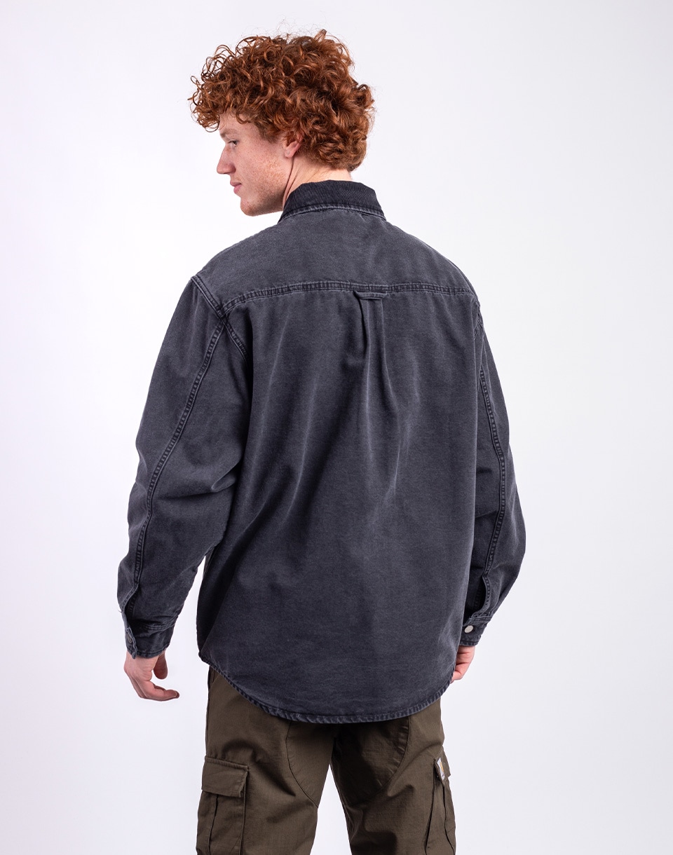 Carhartt WIP Mitch Shirt Jacket Black/Black dusky canvas L