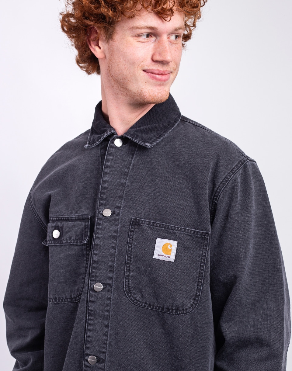 Carhartt WIP Mitch Shirt Jacket Black/Black dusky canvas L