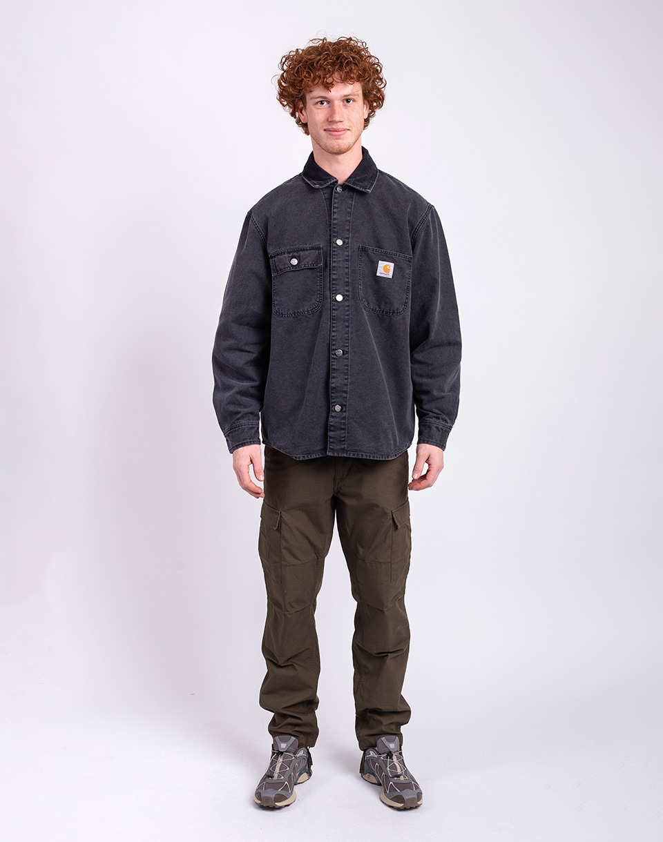 Carhartt WIP Mitch Shirt Jacket Black/Black dusky canvas L