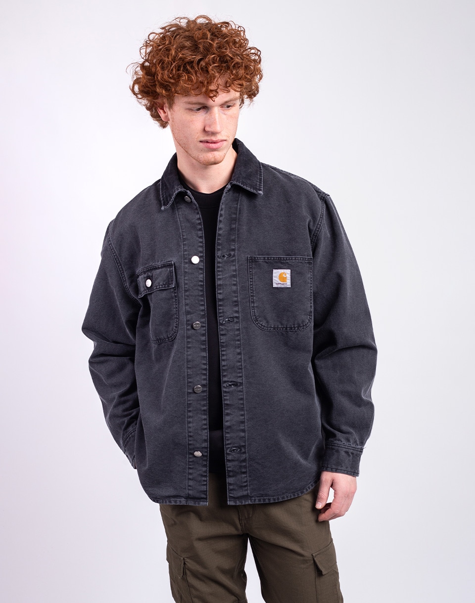Carhartt WIP Mitch Shirt Jacket Black/Black dusky canvas L