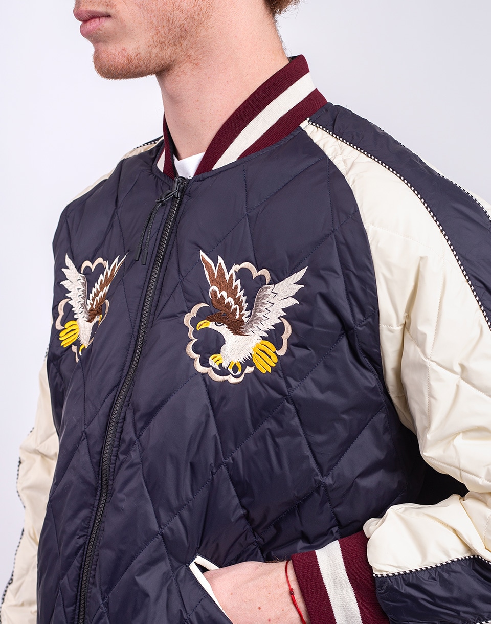 Taion Reversible "Skajan" Down Jacket D.NAVY/OFF×BK/MOCHA M