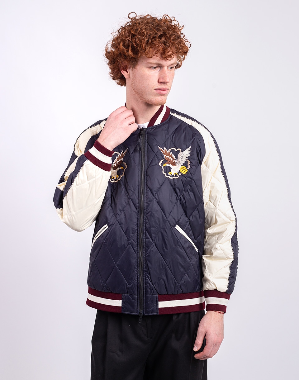 Taion Reversible "Skajan" Down Jacket D.NAVY/OFF×BK/MOCHA M