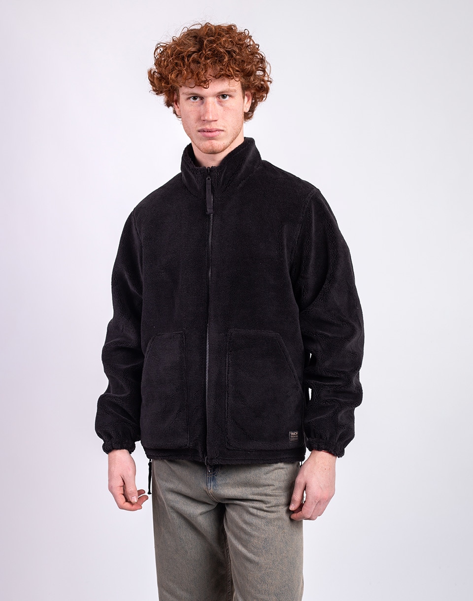 Taion Non Down Military Reversible Boa Hi Neck Jacket BLACK×BLACK S