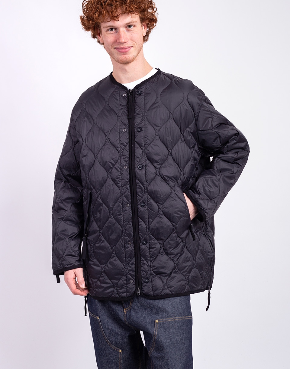 Taion Unisex Military M65 Liner W-Zip Down Jacket BLACK M