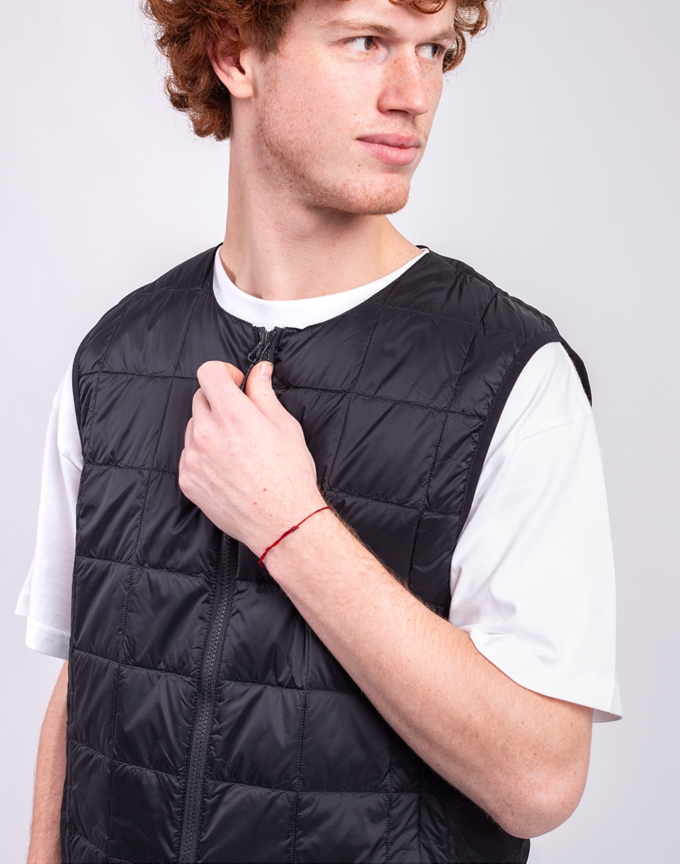 Taion Crew Neck Zip Down Vest BLACK M