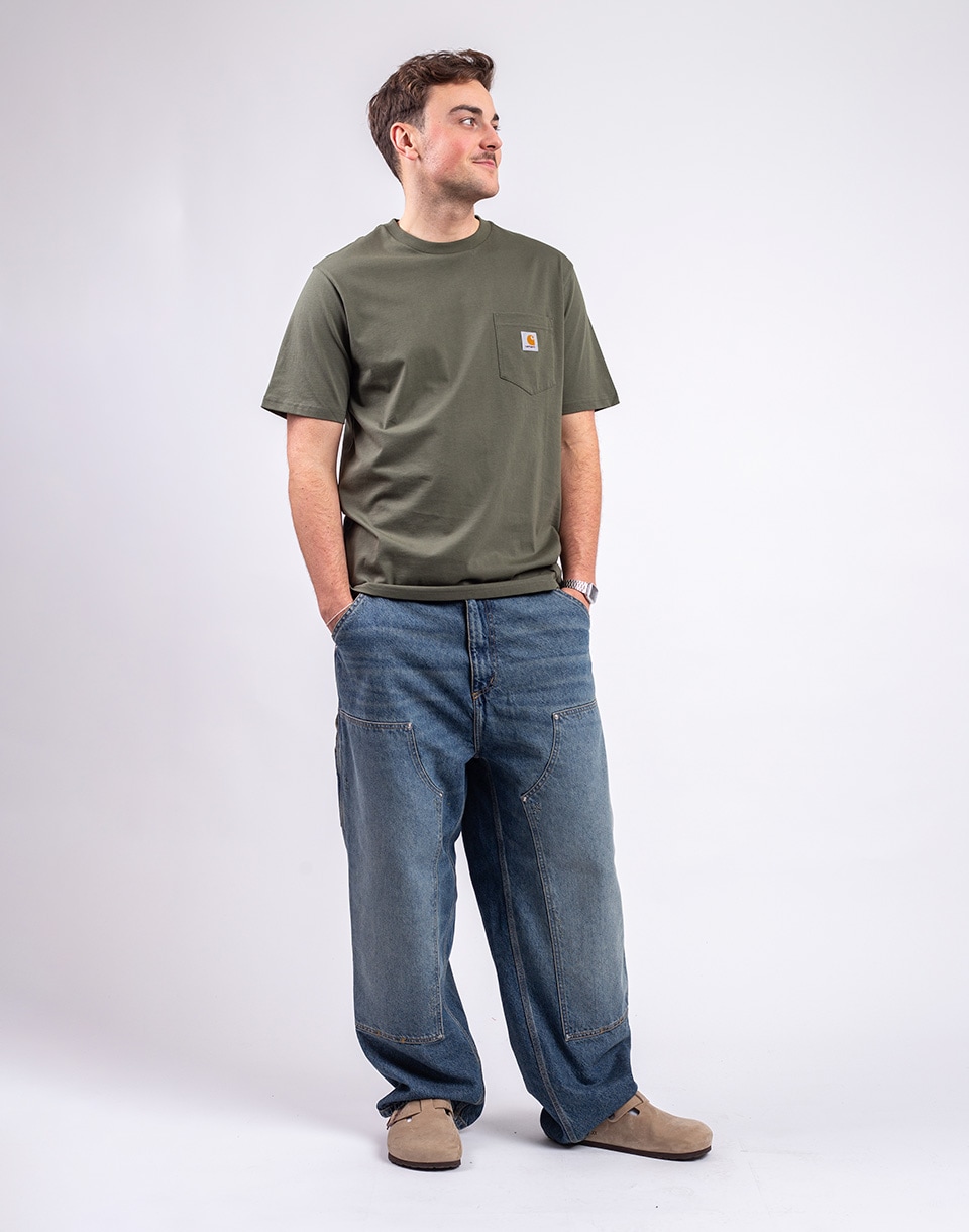 Carhartt WIP OG Double Knee Pant Blue grind wash S