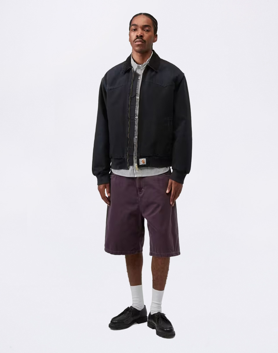 Carhartt WIP OG Santa Fe Jacket Black/Black grind wash S