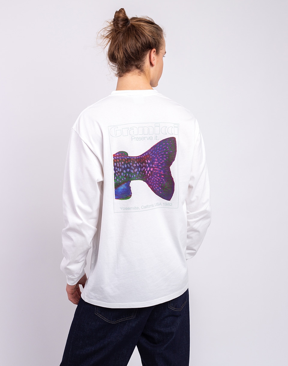Gramicci Trouttail Long Sleeve Tee WHITE M