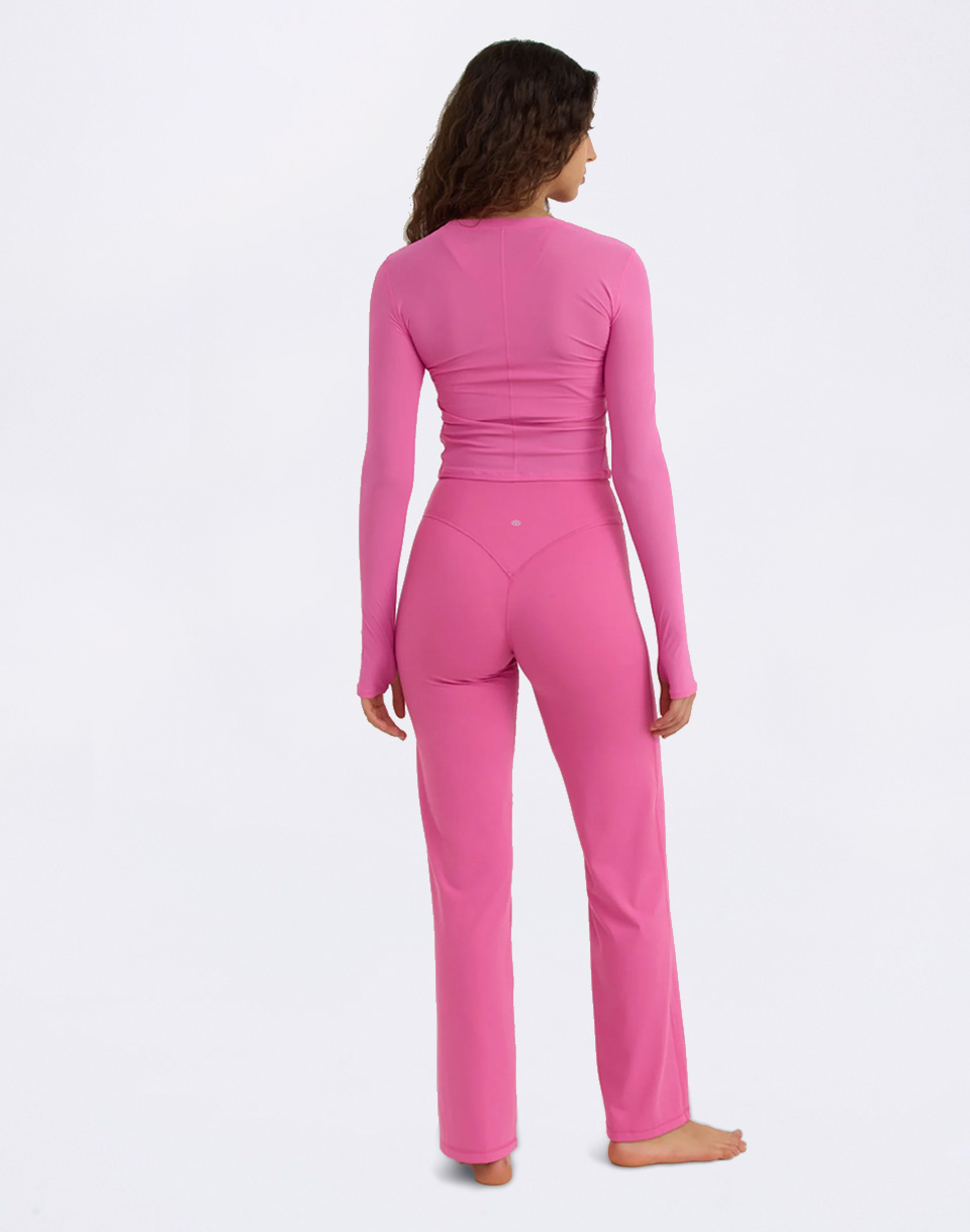 Tričko Organic Basics Active Mesh Long Sleeve Tee Pink