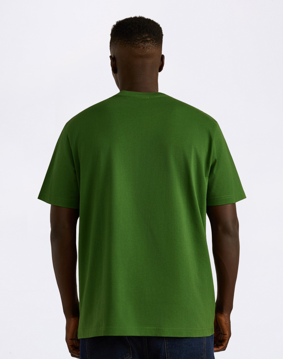 Organic Basics True Heavy Boxy Fit Tee Evergreen S