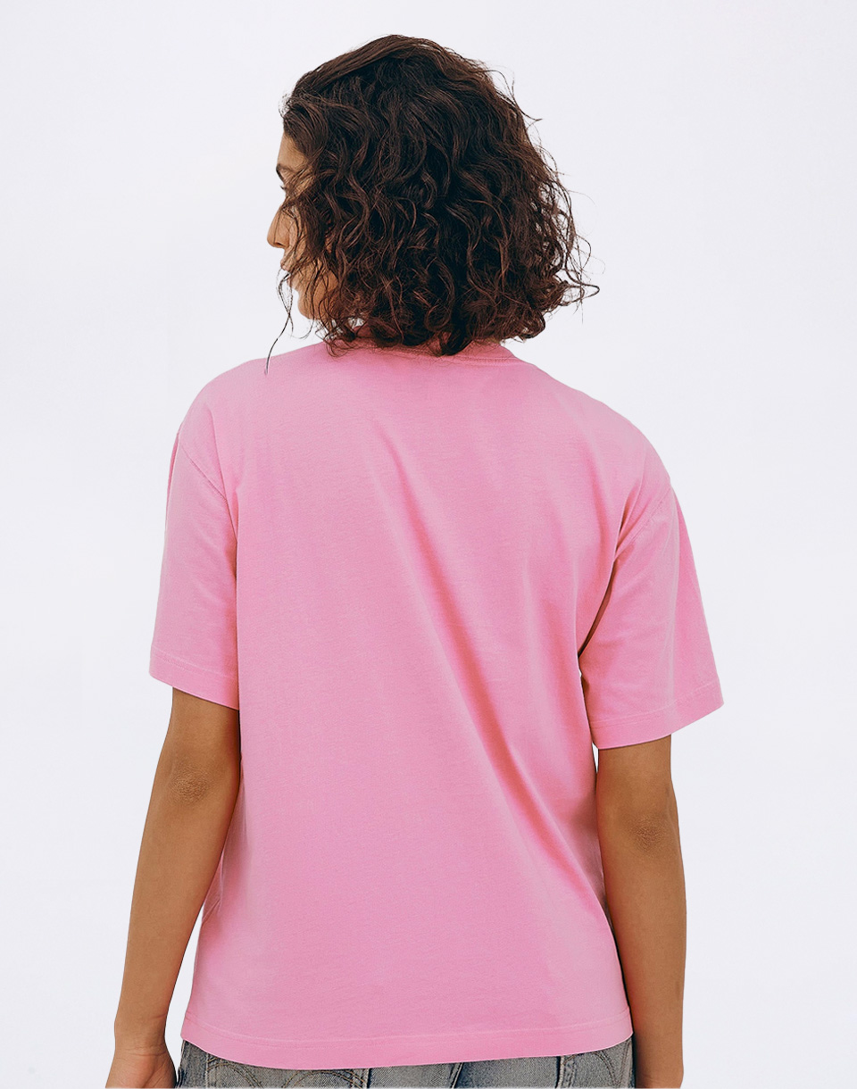 Organic Basics True Boxy Tee Soft Pink M