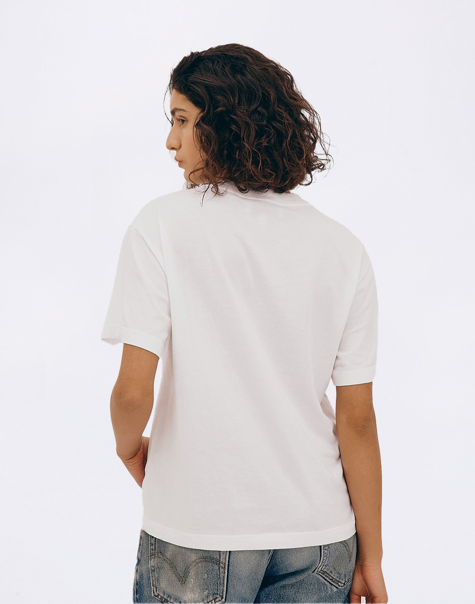 Organic Basics True Boxy Tee White M