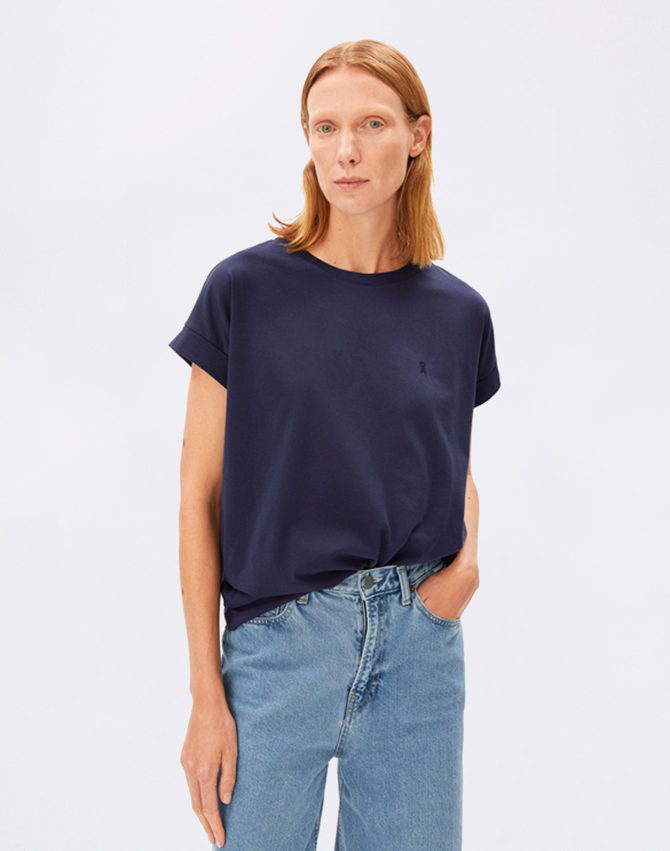 Tričko Armedangels Idaara 3232 tinted navy
