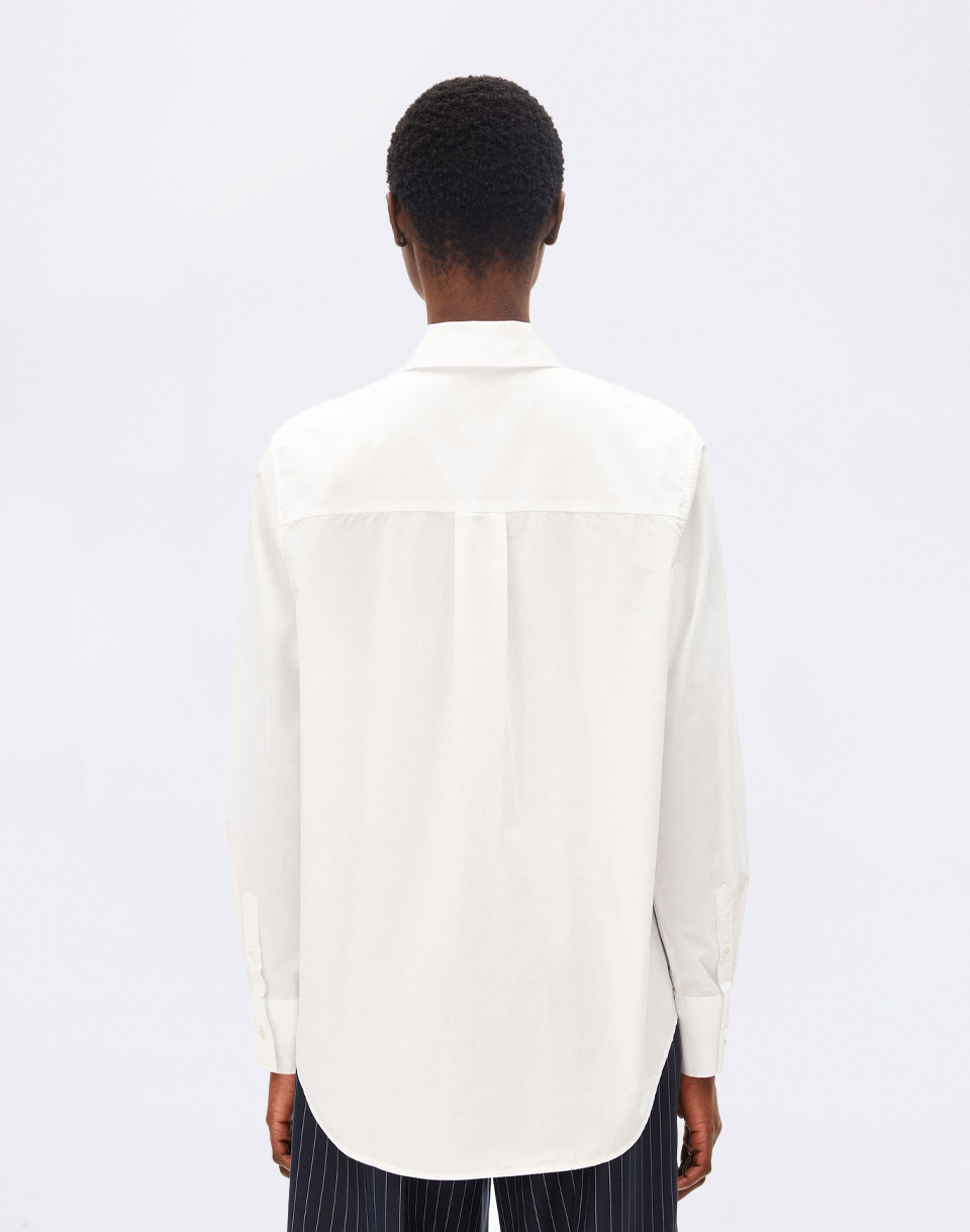 Armedangels Loose Poplin Shirt Blouse 188 white S
