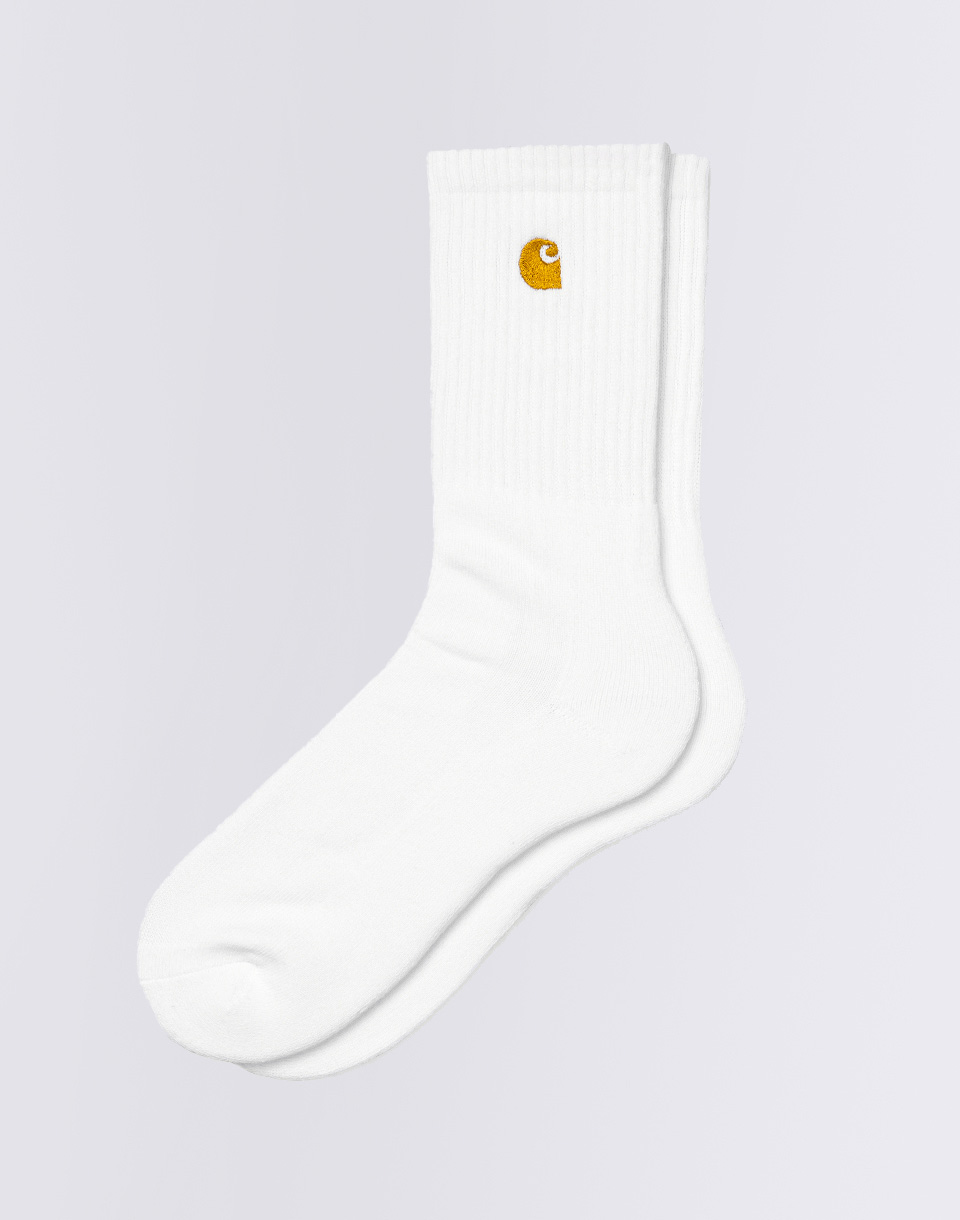 Carhartt WIP Chase Socks White/Gold