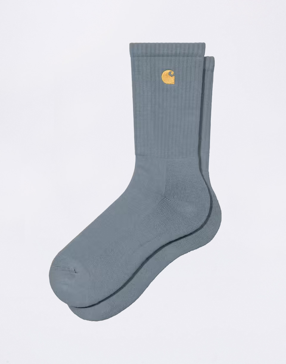 Carhartt WIP Chase Socks Cozy Blue/Gold