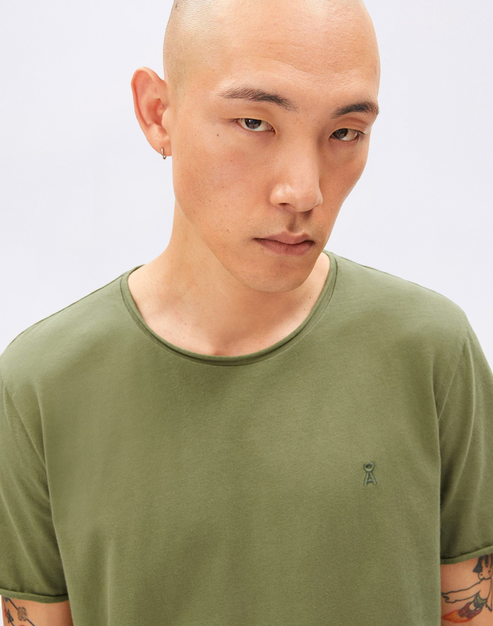 Armedangels Jaames Brushed T-Shirt fatigue green S