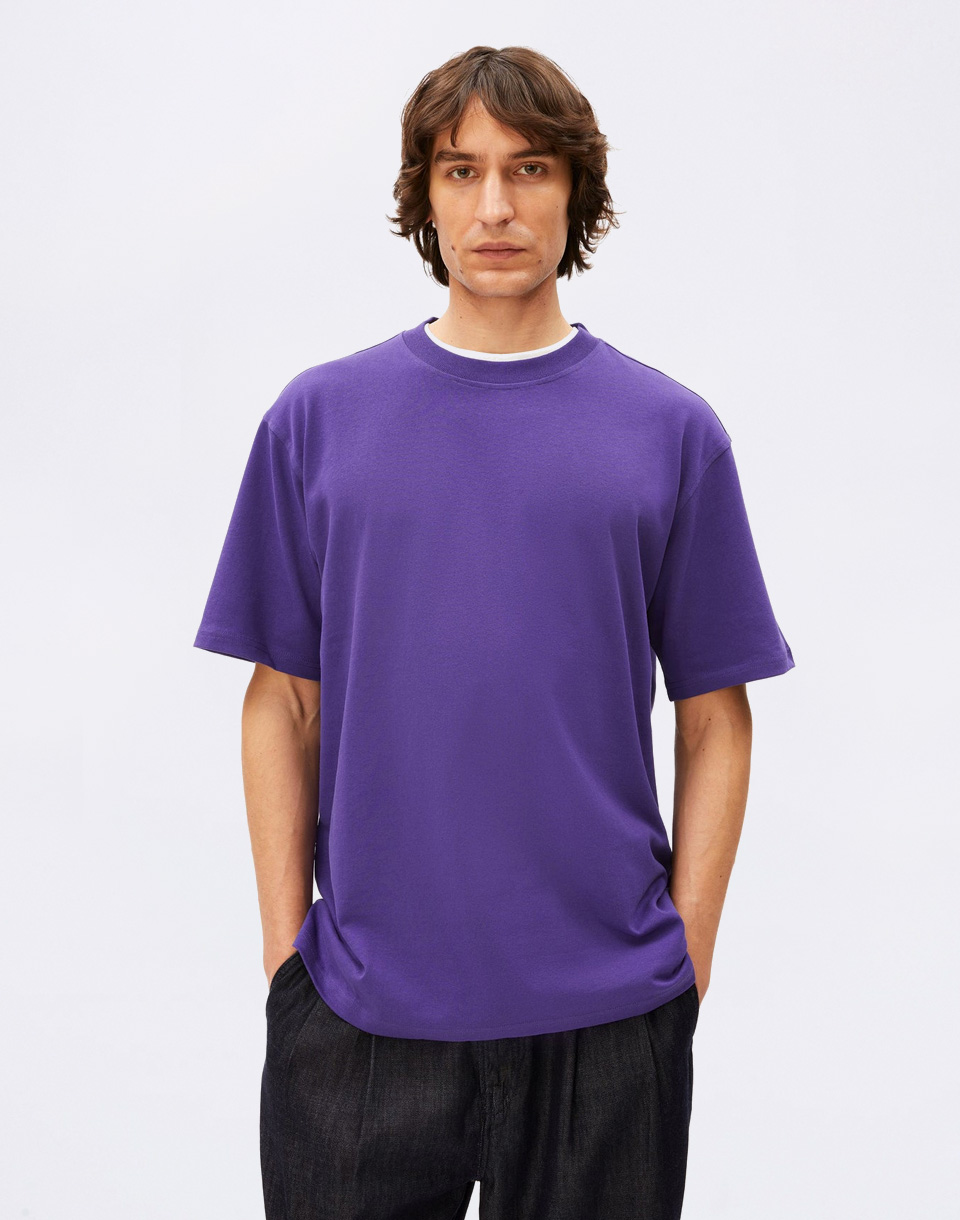 Tričko Armedangels Maarkos pungent purple
