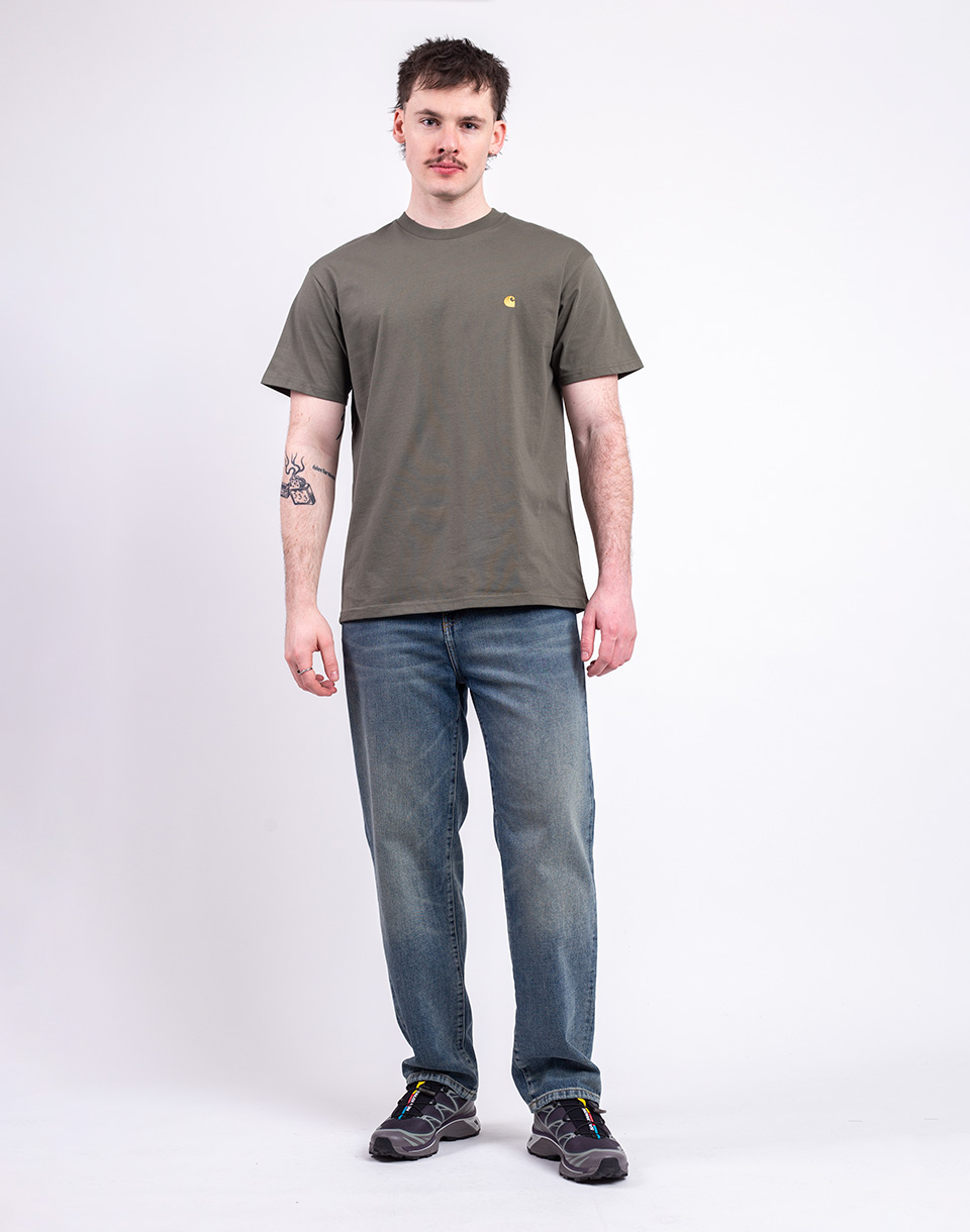 Carhartt WIP Aaron Pant Blue worn used 33