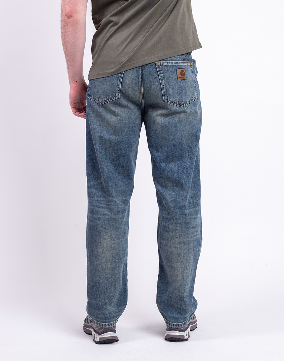 Carhartt WIP Aaron Pant Blue worn used 33