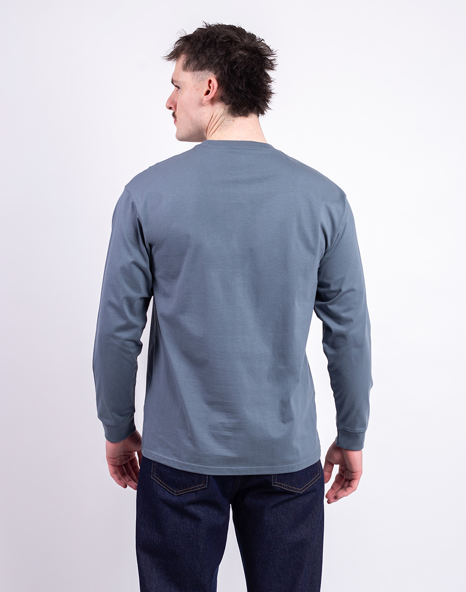 Carhartt WIP L/S Chase T-Shirt Cozy Blue/Gold M