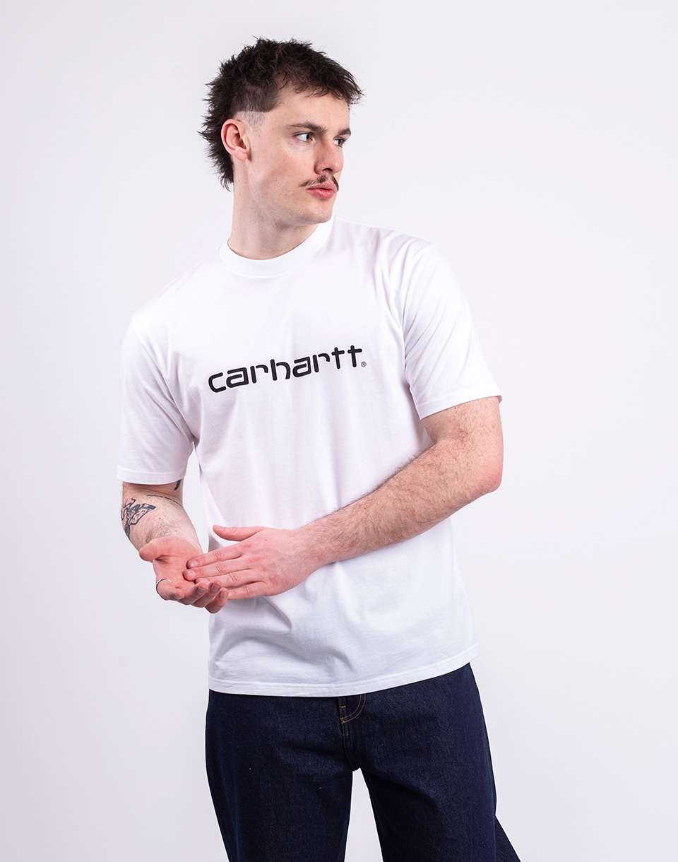 Carhartt WIP S/S Script T-Shirt White/Black S