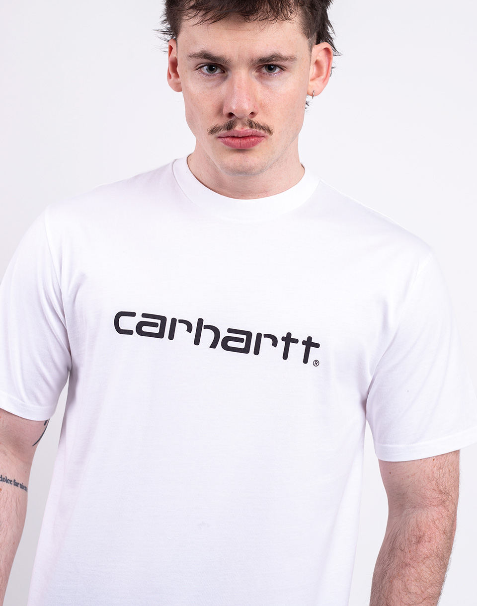 Carhartt WIP S/S Script T-Shirt White/Black S